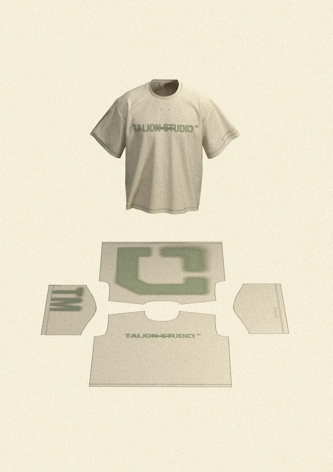 Tee Fossil Green